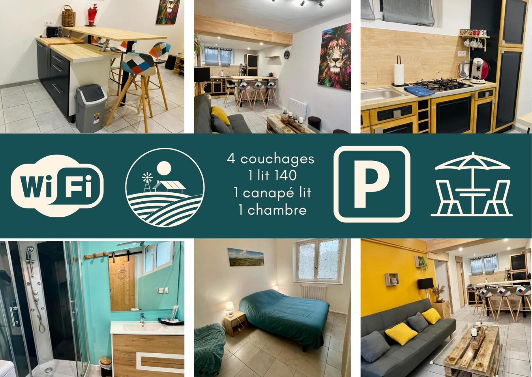 Studio 40M2 Plein Pied Avec Parking Jussac Zewnętrze zdjęcie